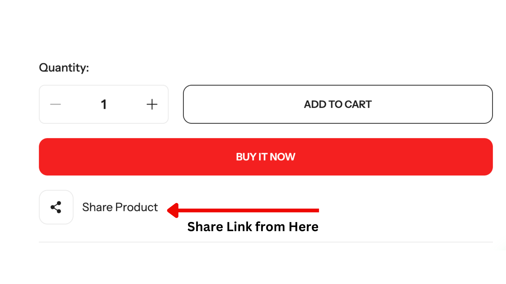 Product Page Share Button